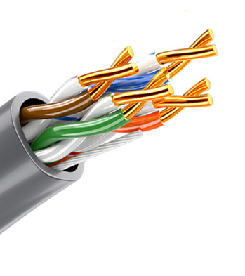 Cat5E Cat 6 Cat6a UTP Ethernet Patch Cable Round For Communicate