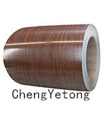 Wood Grain PPGI Steel Plate , PE Coating GI Sheet Coil In Interior Decoration