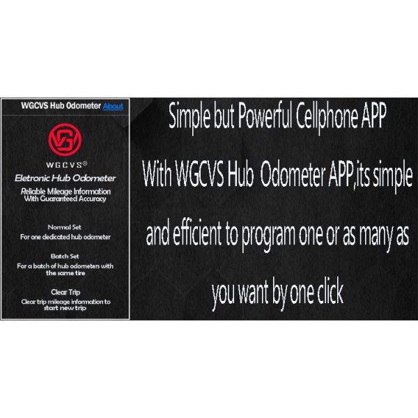 Effortless Mileage Tracking WGCVS 600-9999 Digital Hubodometer for Trucks and Trailers