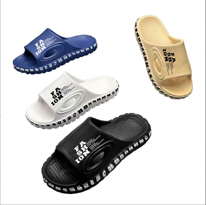 EVA Men FASHION Letter Print Tire Pattern Thick Sole Slide Sandals