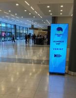HD P1.86 Foldable LED Poster Screen Advertising Video Player Light Up Poster