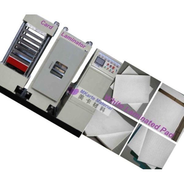 White Plastic Printable Inkjet Laminated Pad For Plastic Card Laminator