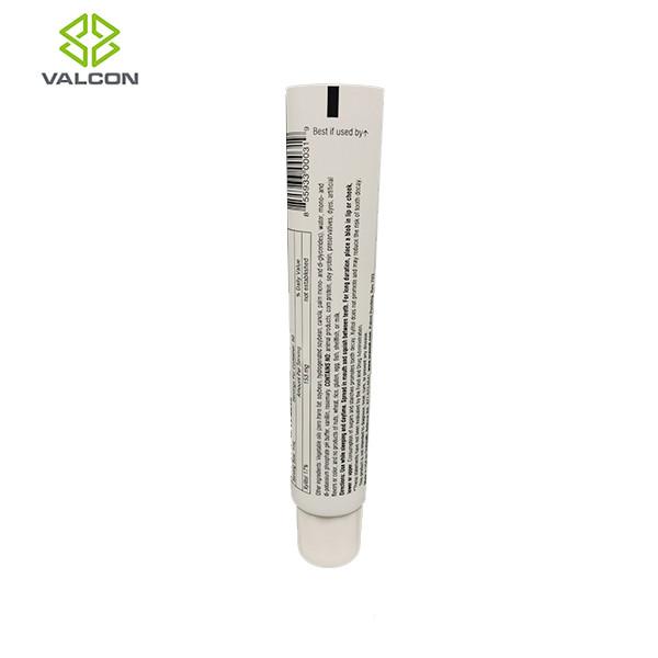 1.7 OZ Pharmaceutical Tube Packaging Needle Head White Screw Cap For Toothpaste