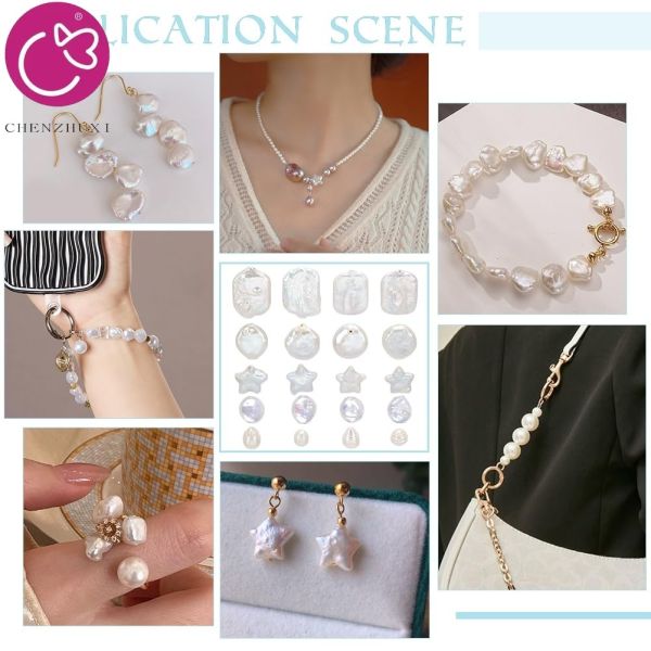 Jewelry 14-15mm Rectangle White Freshwater Pearl Necklace High Quality Natural Loose Pearls Wholesale Price