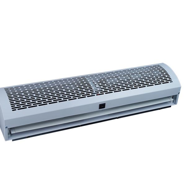 White Commercial Air Curtain Fan Wall Mounted Cross Flow Cooling Air Door 6kw