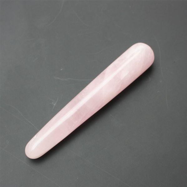 Acupuncture Pink Crystal Massage Stick Quartz Beauty Body Relaxation