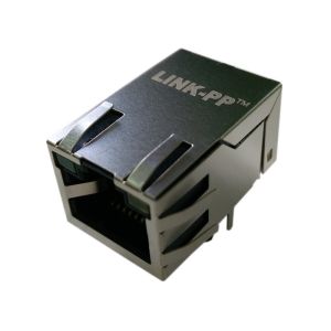 Разъем RJ45 плакировкой золота WT-50036 определяет порт с 1 x 1 конфигурацией Jack