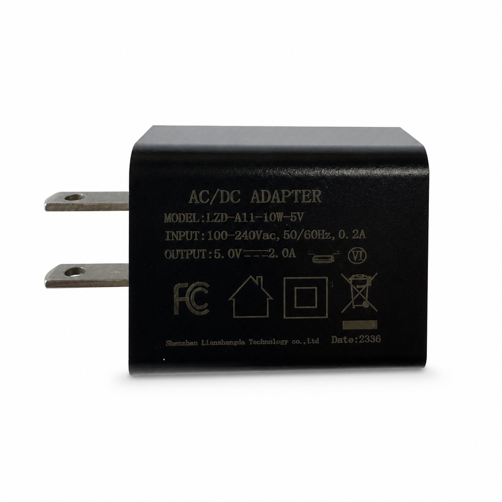 5V 2A AC DC Adapter 10W Switching Power Supply Wall Charger with US Plug Level VI for Security Camera Router LED OEM ODM