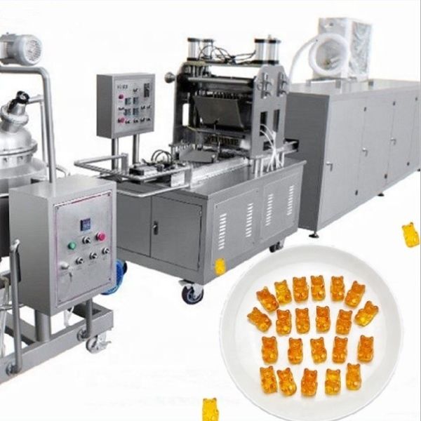 500KG Production Small Lollipop Jelly Toffee Hard Candy Making Machine 1900x980x1700mm