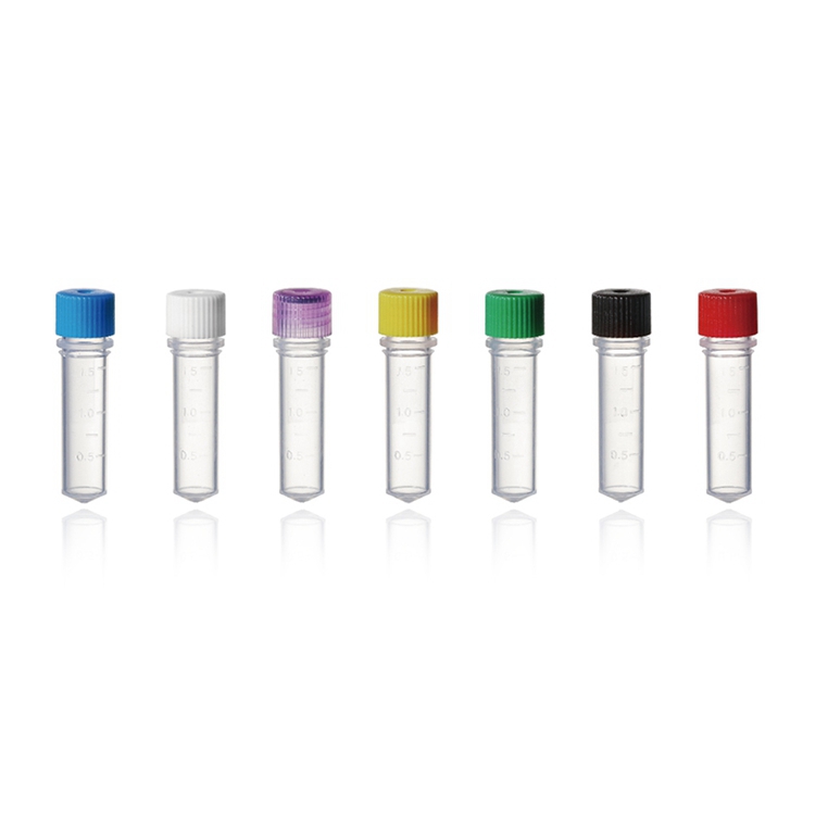 Disposable 0.2ml 0.5ml 1.5ml Sterile PP Conical Bottom Micro Medical Lab Test Centrifuge Tube With Screw Cap