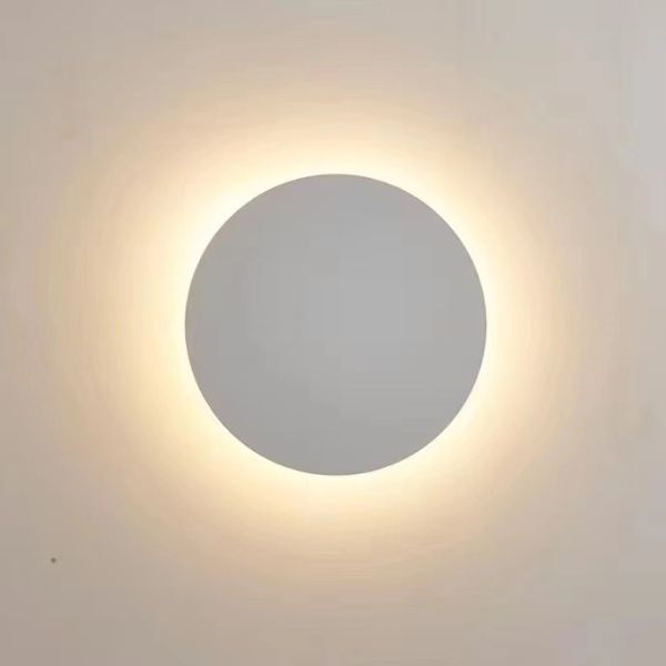 15000 Hours Working Time Round LED Wall Light for Bedroom and Living Room Decoration