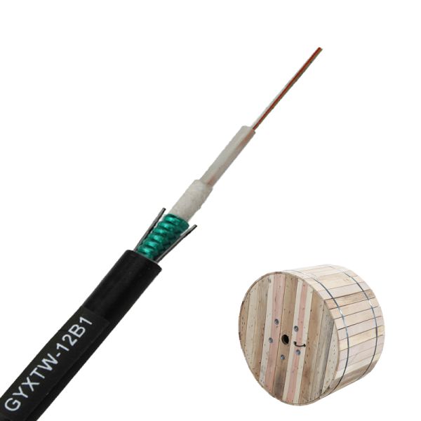 GYXTW 12 Core Single Mode Armoured Fiber Optic Cable With PBT Loose Tube