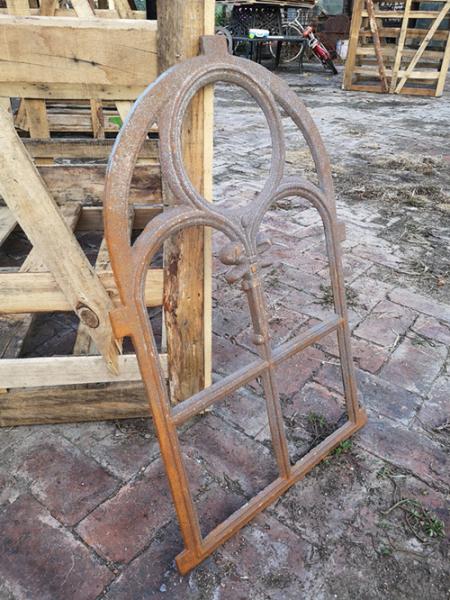 Decorative window frame reclaimed arched cast iron windows antique furniture