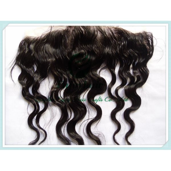 Malaysian virgin remy hair lace frontal 13''x4'' ,natural color body wave 10''-24''
