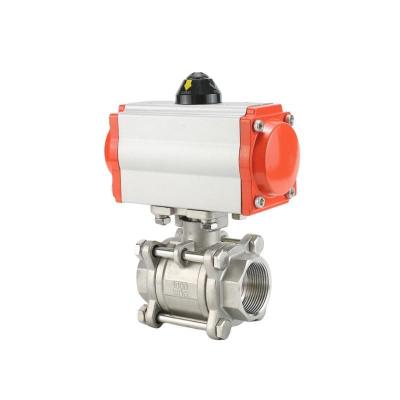 Sturdy Pneumatic SS316 Full Port 3PC Ball Valve for Industrial Applications