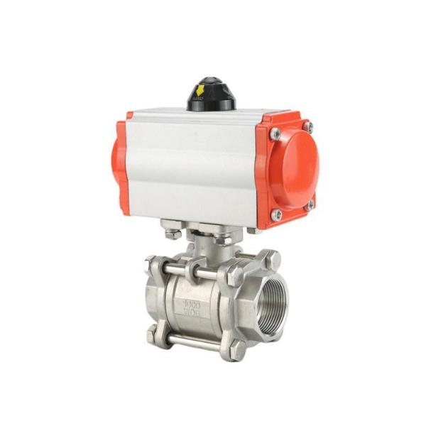Sturdy Pneumatic SS316 Full Port 3PC Ball Valve for Industrial Applications