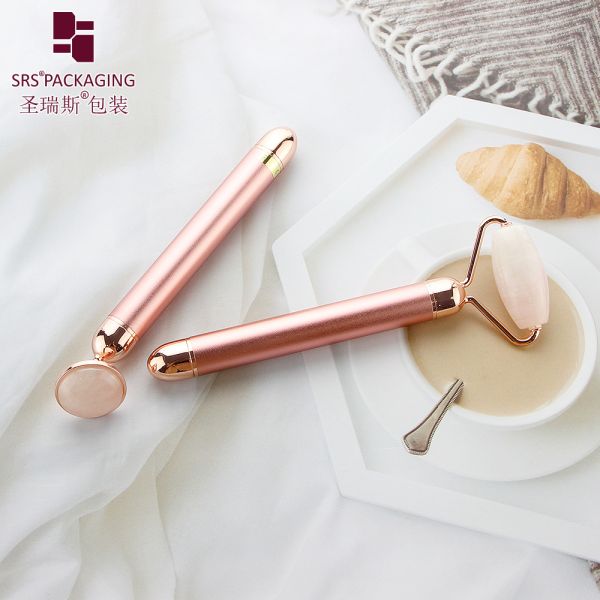 luxury gift cosmetic box with specification lift 3d face roller massager