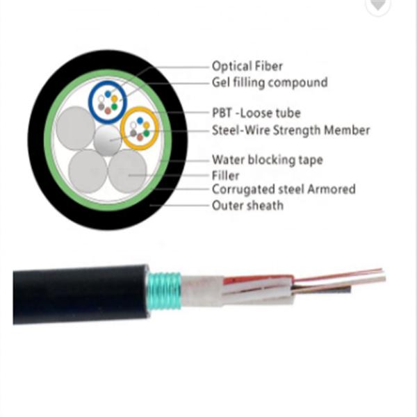 10 Core Fiber Optic Drop Cable Good Bending Resistance Easy Installation