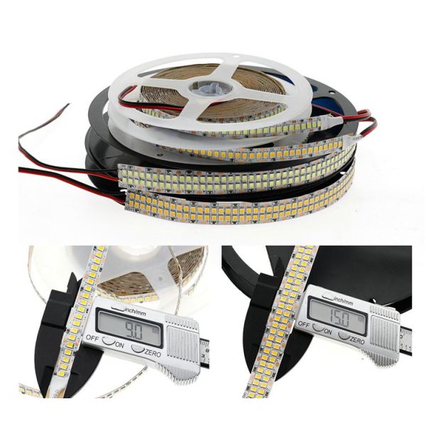 12V 24V SMD2835 самоклеящиеся светодиодные ленты светодиодные прохладные белые ленточные огни