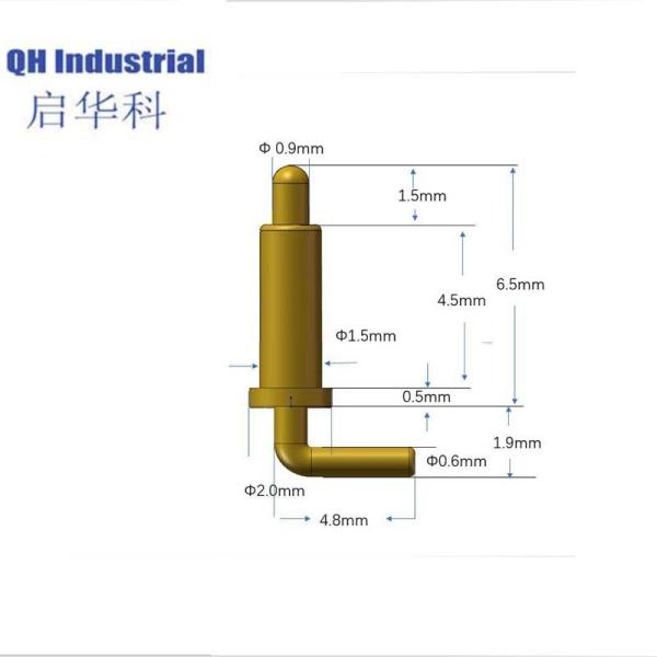 Plated Gold Pins Probe Spring PCB Welding Pogo Pin Contact Electrical Brass Copper Connector Terminal Male Female