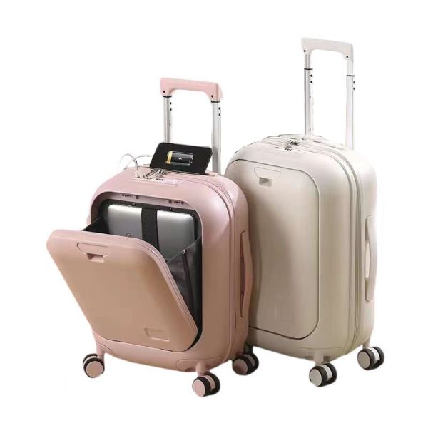 Сильный PP твердый корпус кабинный багаж противоударный дети носят на чемоданах