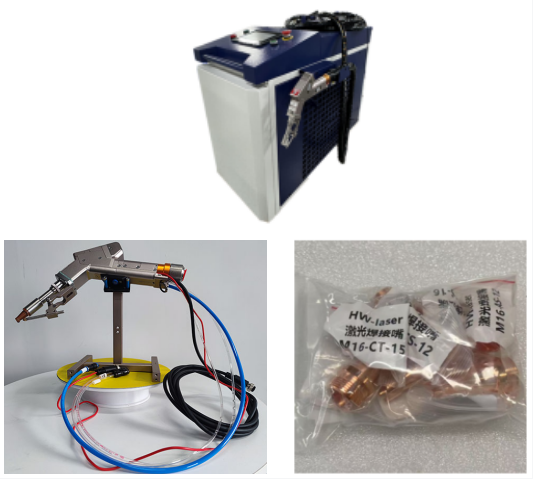 Máquina de soldadura láser portátil de alta precisión para acero inoxidable / acero al carbono y aluminio