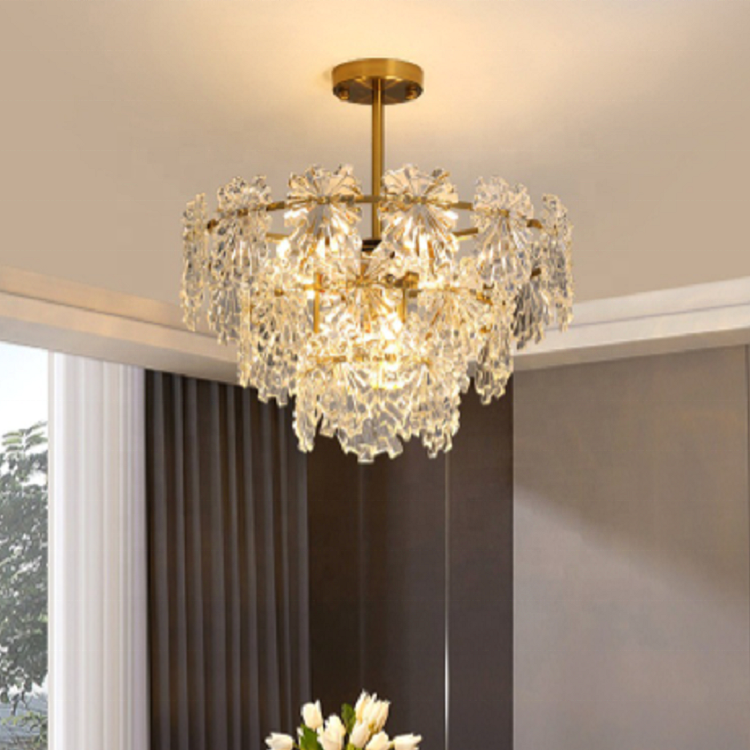 El vidrio del hierro E14 llevó a Crystal Chandelier Static Grinding Polishing para la boda casera