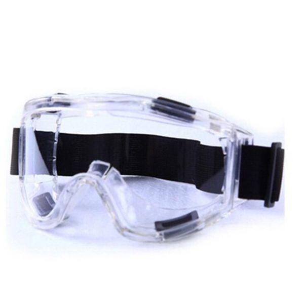 Anti-fog goggles transparent protective glasses eye shield virus protection dust-proof sand-proof anti-splash 4-hole
