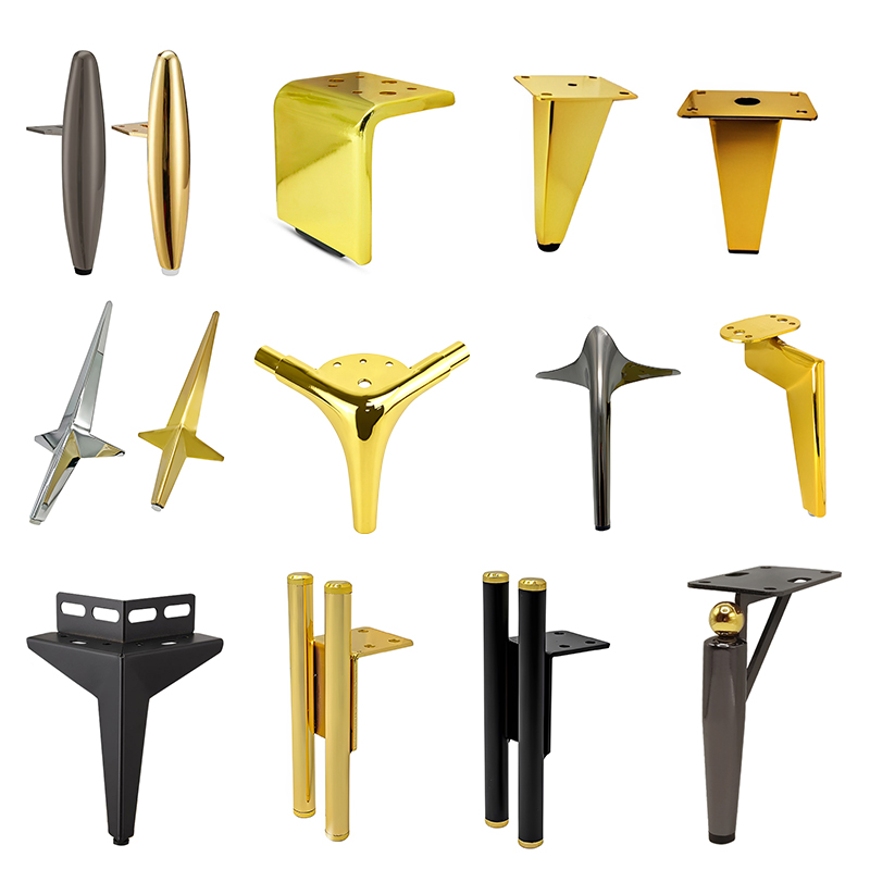 Custom Furniture Hardware Metal Iron & Steel Sofa Support Legs New Style Furniture Heightening Leg Accessories