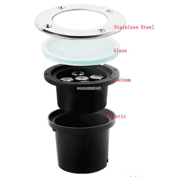 Stainless Steel Underground Garden Lights , Garden In Ground Lighting Led