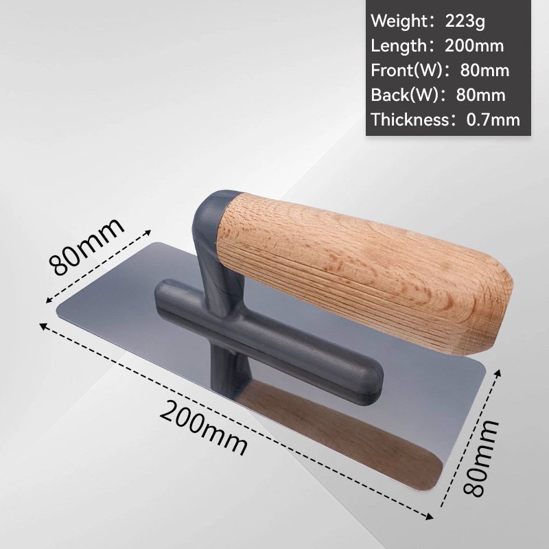 Поддержка настройки 8 дюймов длины лезвия деревянная ручка нержавеющая сталь штукатурка трофея