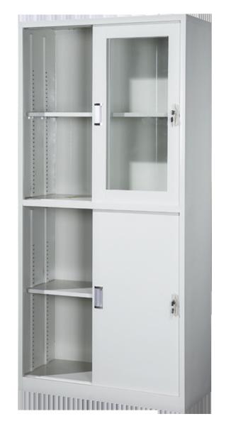 Glass Sliding Door Small CBM Steel Filing Cabinet