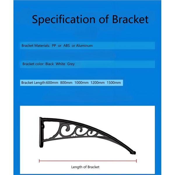 Настроить Защитить окна DIY Поликарбонатный ПК навес Прочный Многофункциональный