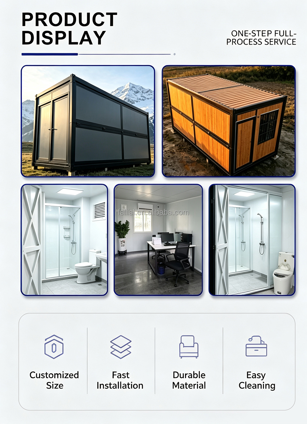 Factory Customized Building Apartment Steel Structure for Office Living Workshop Casas Prefabricadas Detachable Container House