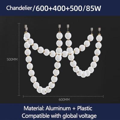 Postmodern Denmark Hotel Engineering Glass Lighting Clothing Store Cafe Showroom Long Chandelier(WH-NC-87)
