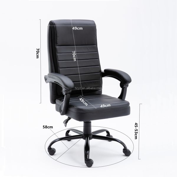 Cheaper Black Synthetic Leather Racing Gaming Chair with Backrest Adjustable 90 -180
