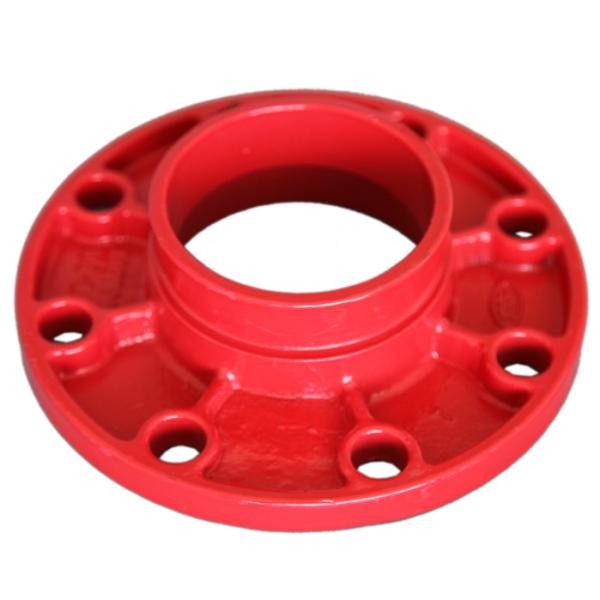 Lightweight Ductile Iron Pipe Fittings Grooved Flange Adapter 1-24