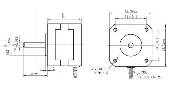 Гибридные мотор Nema 17 nema 23 Stepper вращающий момент 0.10nm 42BYGHM28-002-12A 0,9 градусов высокий