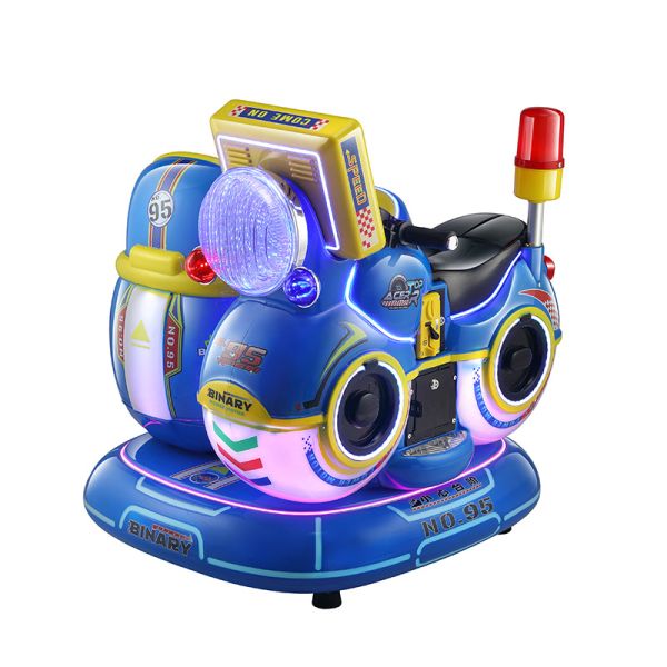 Fibra de vidro 3D jogos Kiddie Ride Car com 1 jogador de moeda pusher e design atraente