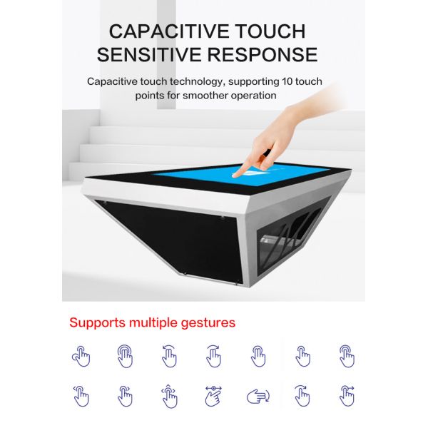 Electronic Android / Windows Touch Screen Coffee Table Player Computer LCD Kiosk Advertising Touch Screen Game Table