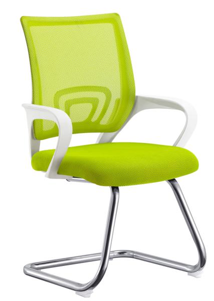 Green All Mesh Office Training Chairs For Conference Room Breathable