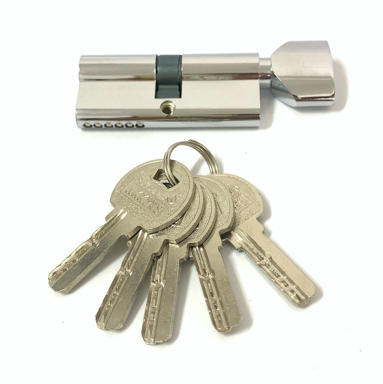 Silver Single Cylinder Lock 70mm Lock Cylinder With Brass Pins Or Iron Pins