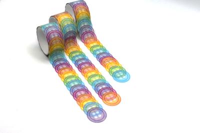 Colorful Circle Decorative Sticker Tape For DIY Crafts