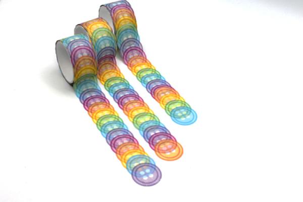 Custom Printed CMYK 6 Colors Decorating Glass Jars Washi Tape Stickers