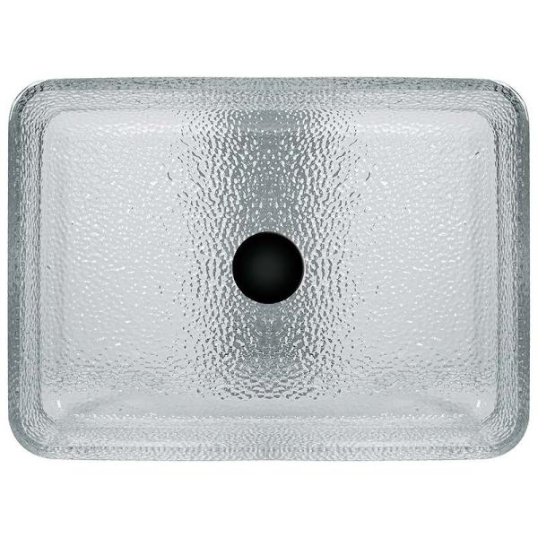 330mm 460mm Banheiro Lava-louças Tabela superior vidro superficial Die Casting Cristal claro