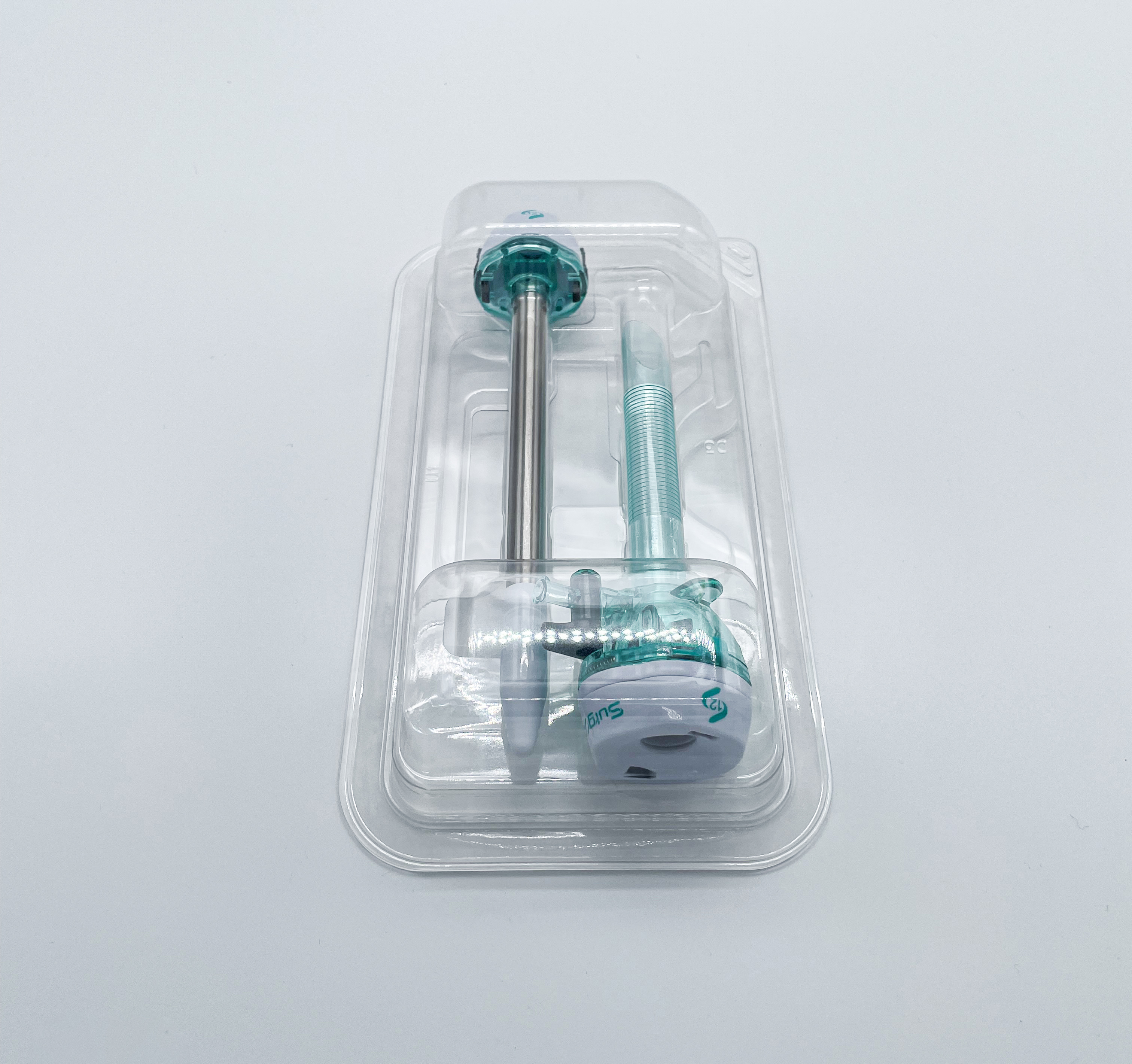 Surgsci 10/12 мм одноразовый лапароскопический тупой трокар ISO13485 с канюлой нитей