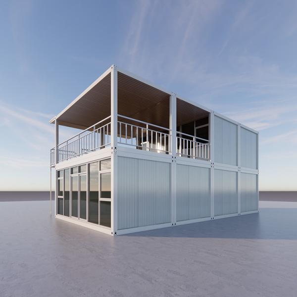 Casas pré-fabricadas clássicas Painéis solares Casa pequena com pátio Casas mansion luxuosas pré-fabricadas para motel ou uso próprio