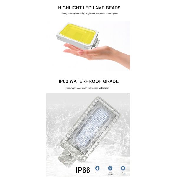 Dark Grey CRI 75 240W Solar Flood Lights Outdoor Street Light Long Life Security