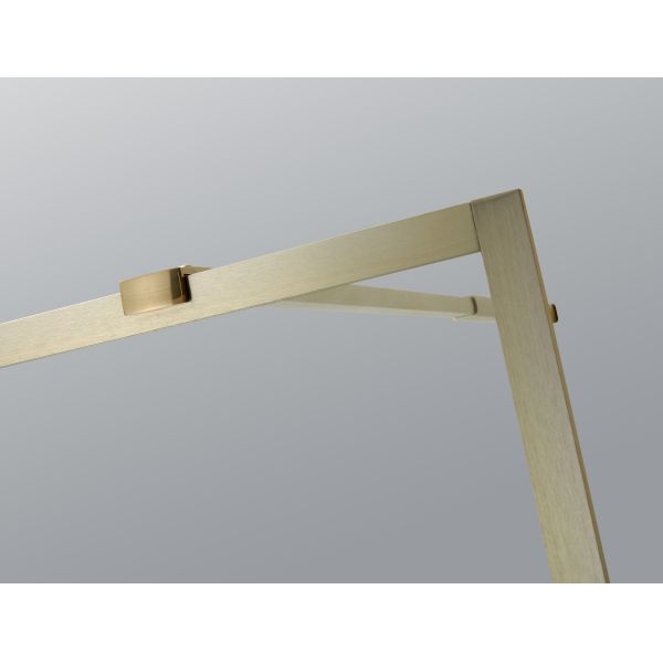 golden Stainless Sliding 6mm Tempered Glass Shower Door 1200X2000mm