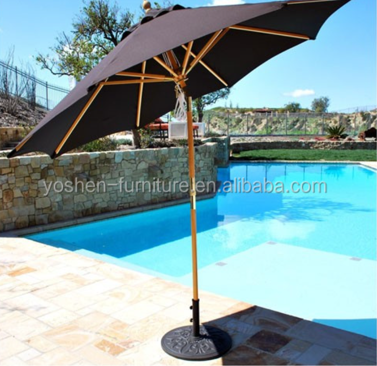 Outdoor beach Swimming pool aluminum pole umbrella parasol sun shade umbrella---2060